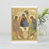 Andrei Rublev - Dreifaltigkeit Einladung (Stehend Vorderseite)