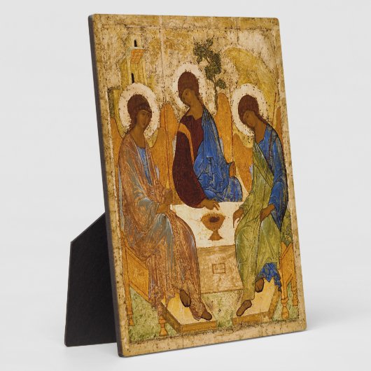 Andrei Rublev Heilige Dreifaltigkeit Icon-Orthodox Fotoplatte (Seite)