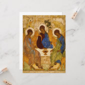 Andrei Rublev Heilige Dreifaltigkeit Icon-Orthodox Karte (Vorderseite/Rückseite Beispiel)