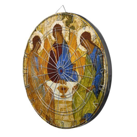 Andrei Rublev , “ Holy Trinity ” Dartscheibe (Vorderseite rechts)