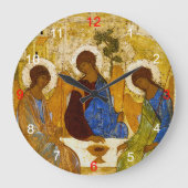 Andrei Rublev , “ Holy Trinity ” Große Wanduhr (Vorderseite)