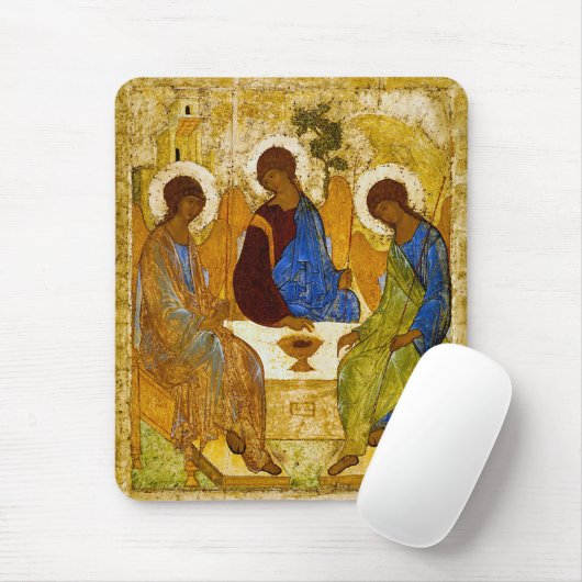 Andrei Rublev, icon of the Trinity Mousepad (Mit Mouse)