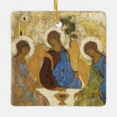 Andrei Rublev Iconic Trinity Angels Abraham Bible Keramikornament (Vorderseite)