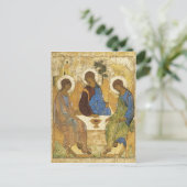 Andrei Rublev Iconic Trinity Angels Abraham Bible Postkarte (Stehend Vorderseite)