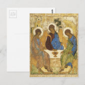 Andrei Rublev Iconic Trinity Angels Abraham Bible Postkarte (Vorne/Hinten)