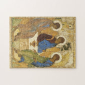 Andrei Rublev Iconic Trinity Angels Abraham Bible Puzzle (Horizontal)