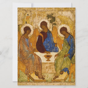 Andrei Rubljow Heilige Dreifaltigkeitsikone Orthod Karte