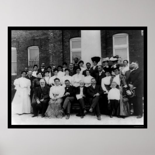 Andrew Carnegie am Tuskegee Institute 1906 Poster (Vorne)