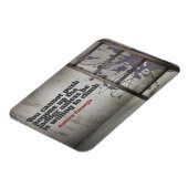 Andrew Carnegie Inspiration Zitat "Push up" Magnet (Linke Seite)