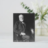 Andrew Carnegie Postcard Postkarte (Stehend Vorderseite)