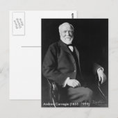 Andrew Carnegie Postcard Postkarte (Vorne/Hinten)