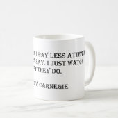 Andrew Carnegie Quote Tasse (VorderseiteRechts)