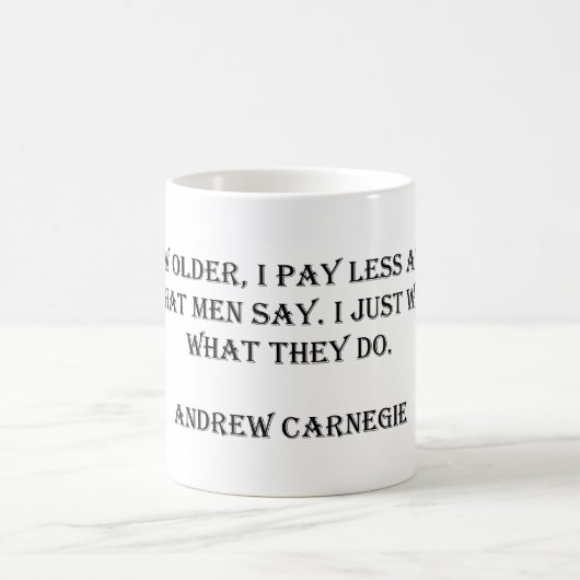Andrew Carnegie Quote Tasse (Mittel)