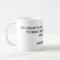 Andrew Carnegie Quote Tasse