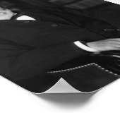 Andrew Carnegie sitzt in einer Bibliothek Poster (Ecke)