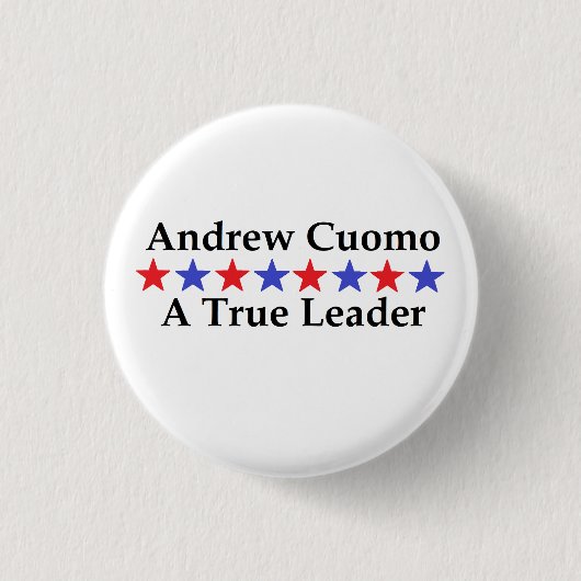Andrew Cuomo Ein wahrer Führer Button (Vorderseite)