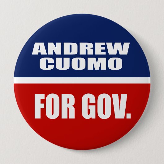 ANDREW CUOMO FÜR GOUVERNEUR BUTTON (Vorderseite)