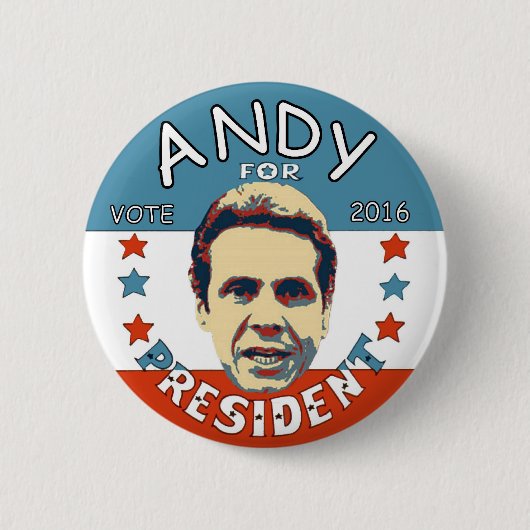 Andrew Cuomo für Präsidenten 2016 Button (Vorderseite)
