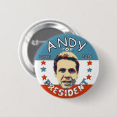 Andrew Cuomo für Präsidenten 2016 Button (Vorne & Hinten)