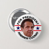 Andrew Cuomo für Präsidenten 2020 Button (Vorne & Hinten)