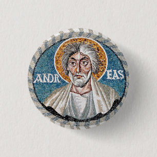Andrew das Apostelmosaik Button