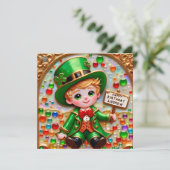 ANDREW ~ Geburtstagskarte ~ St. Patricks Kostüm ~ (Stehend Vorderseite)