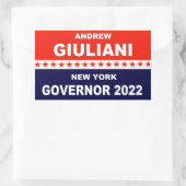 Andrew Giuliani New York 2022 Rechteckiger Aufkleber (Tasche)