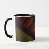 ANDREW ~ GLOSSY 3D Glossy Black Brown Green Tasse (Links)