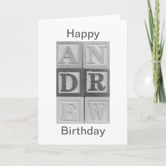 Andrew Happy Birthday Card Karte (Vorderseite)