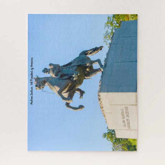 Andrew Jackson 7. Präsident von Amerika. Puzzle (Vertikal)