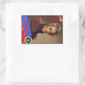 Andrew Jackson Baseball Card Rechteckiger Aufkleber (Tasche)
