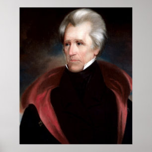 ANDREW JACKSON, der durch Ralph E.W. Earl Print Poster