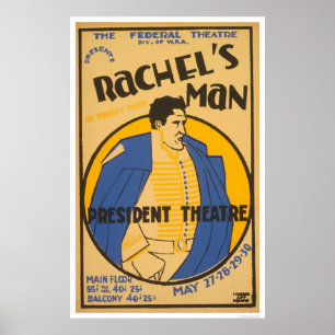 Andrew Jackson Drama 1937 WPA Poster
