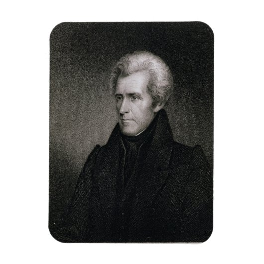 Andrew Jackson (Gravur) Magnet (Vertikal)