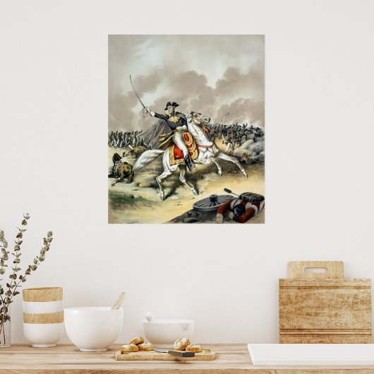 Andrew Jackson im Kampf um New Orleans Poster (Küche)