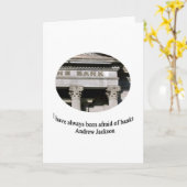 Andrew Jackson mit Zitat Karte (Gelbe Blume)