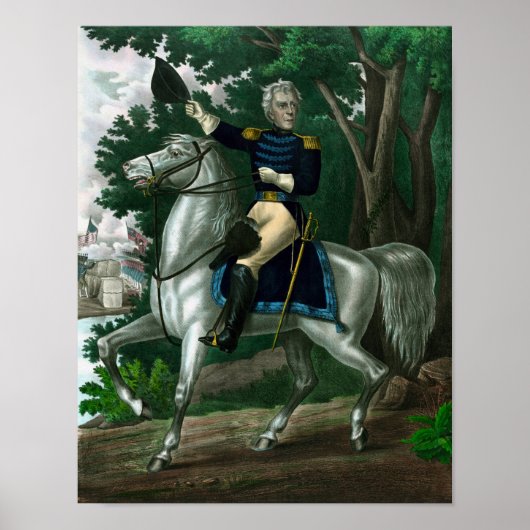 Andrew Jackson on Horseback Poster (Vorne)