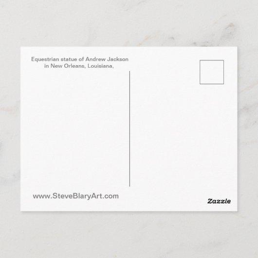 Andrew Jackson Postcard Postkarte (Rückseite)