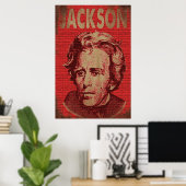 Andrew Jackson Poster (rot) (Heimbüro)