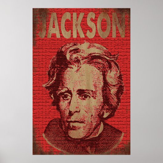 Andrew Jackson Poster (rot) (Vorne)