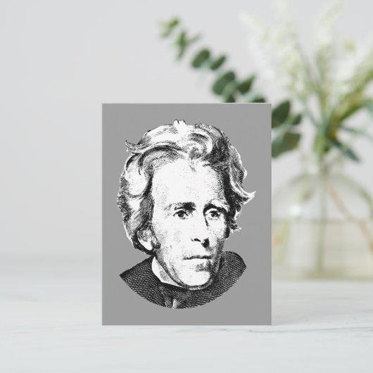 Andrew Jackson Postkarte (Stehend Vorderseite)