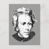 Andrew Jackson Postkarte (Vorderseite)