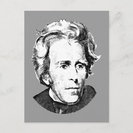Andrew Jackson Postkarte (Vorderseite)