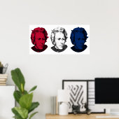 Andrew Jackson Red, White und Blue Poster (Heimbüro)