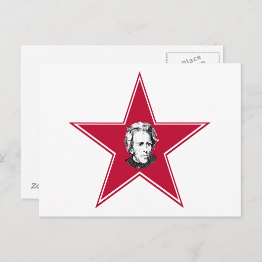 Andrew Jackson Star Postkarte (Vorne/Hinten)