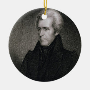Andrew Jackson (Stich) Keramikornament