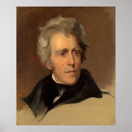 Andrew Jackson - Thomas Sully Fine Art Poster (Vorne)