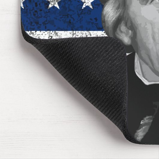 Andrew Jackson und die US-Flagge Mousepad (Ecke)