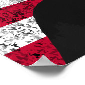 Andrew Jackson und die US-Flagge Poster (Ecke)