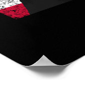 Andrew Jackson und die US-Flagge Poster (Ecke)